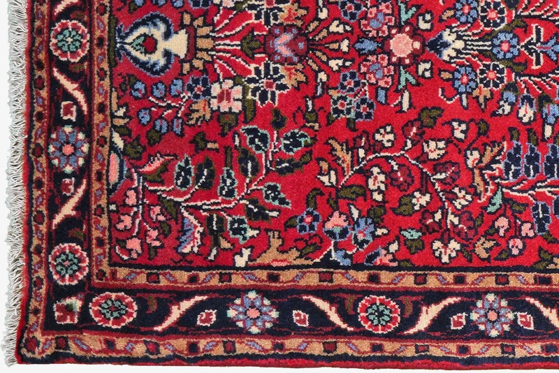 Mehreban · Handgeknüpft – Rot, 310x87 cm