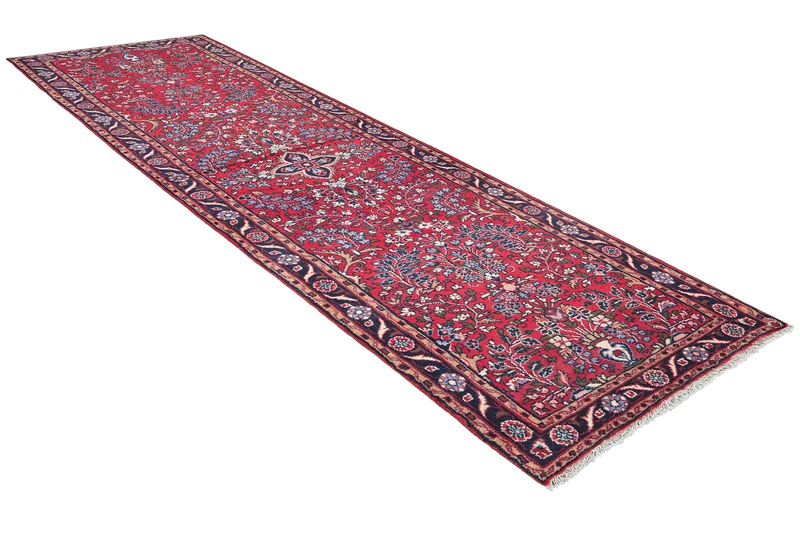Mehreban · Handgeknüpft – Rot, 310x87 cm