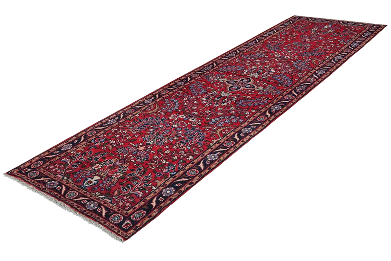 Mehreban · Handgeknüpft – Rot, 310x87 cm