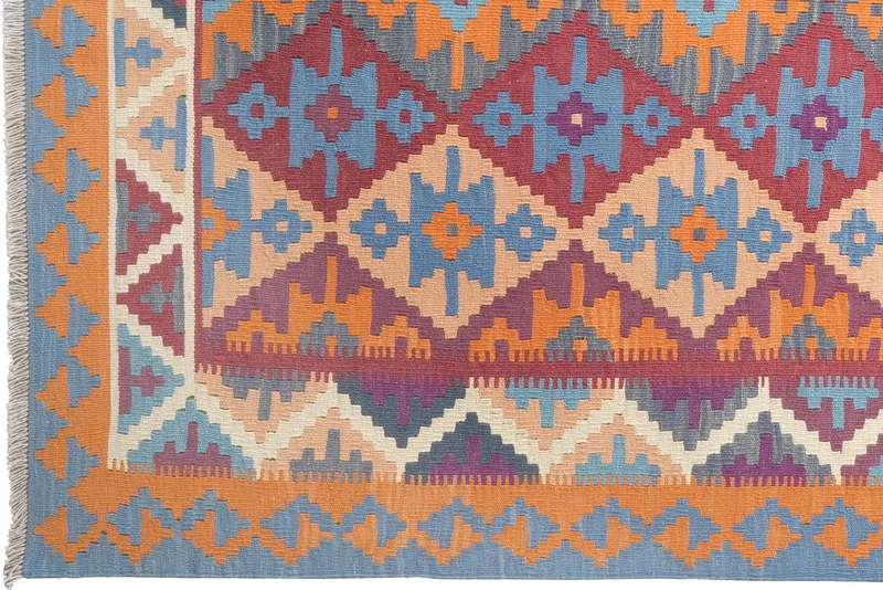 Kelim Gashgai · Handgewebt – Bunt, 246x174 cm