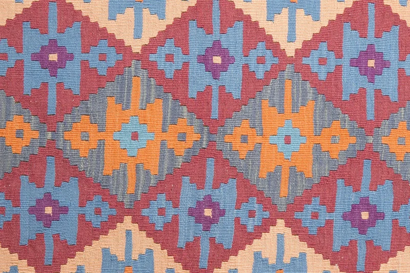 Kelim Gashgai · Handgewebt – Bunt, 246x174 cm