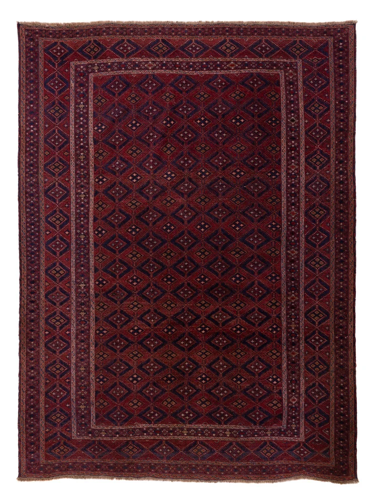 Kelim Afghan Teppich 198x269cm - rot