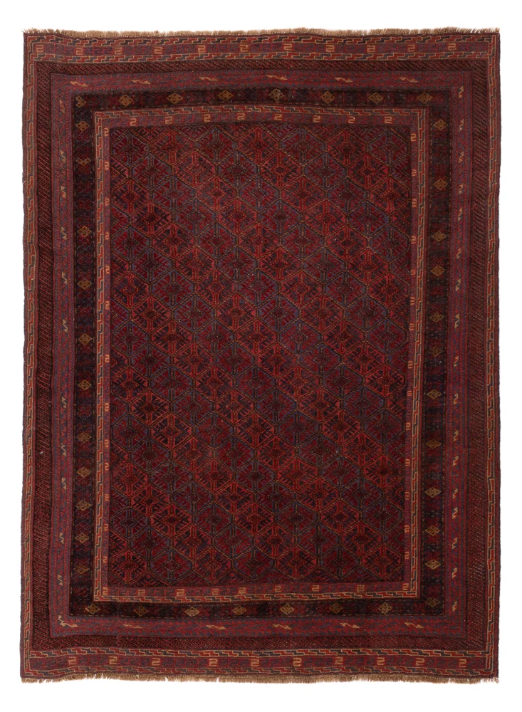 Kelim Afghan Teppich 200x264cm - rot
