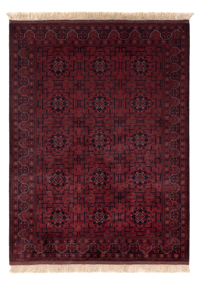 Afghan Teppich 151x202cm - Orientteppich - rot