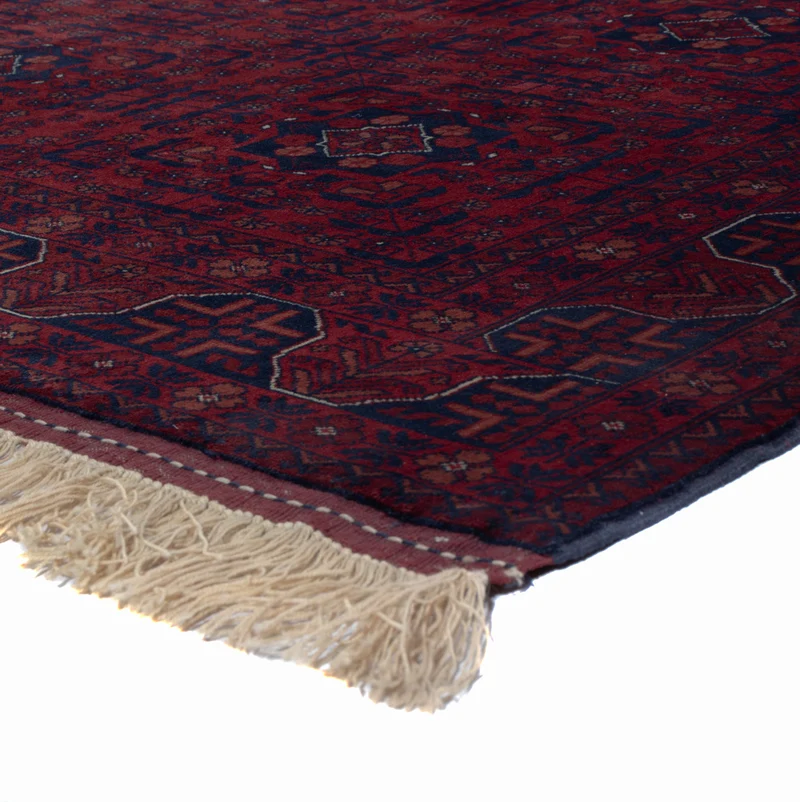 Afghan Teppich 151x202cm - Orientteppich - rot