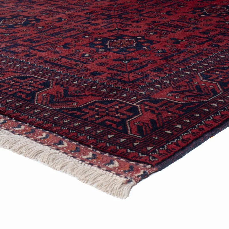 Afghan Teppich 154x195cm - Orientteppich - rot