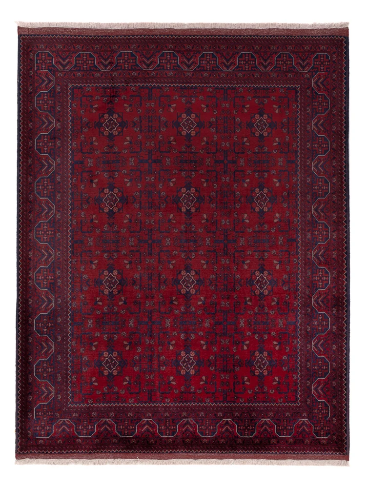 Afghan Teppich 154x200cm - Orientteppich - rot