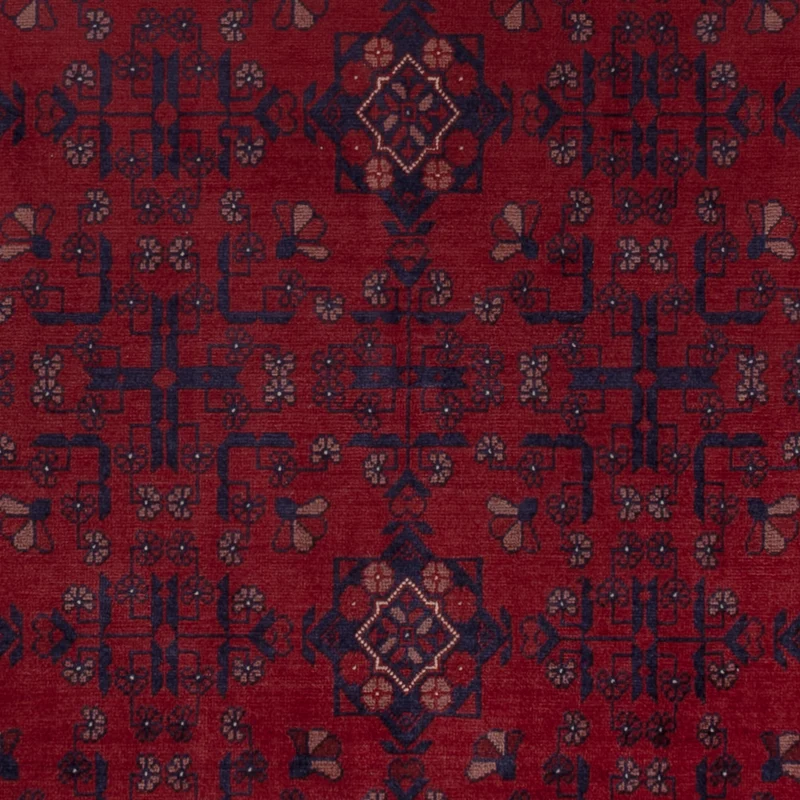 Afghan Teppich 154x200cm - Orientteppich - rot