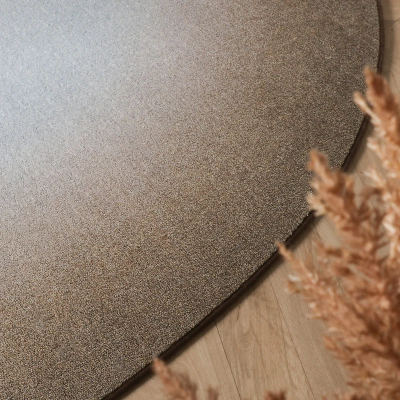Organischer Teppich – Mellow Blau/Taupe