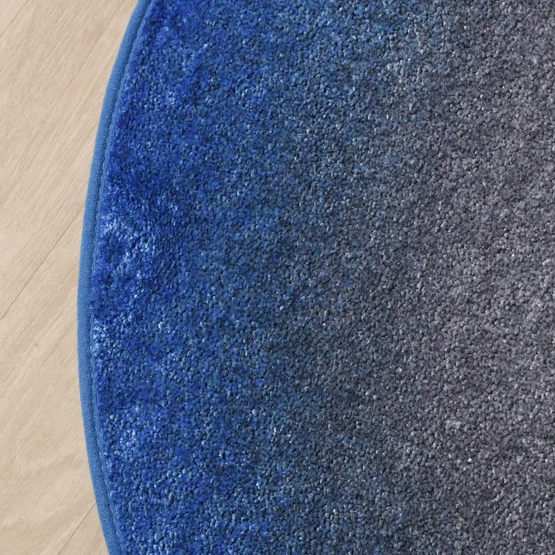 Organischer Teppich – Mellow Blau