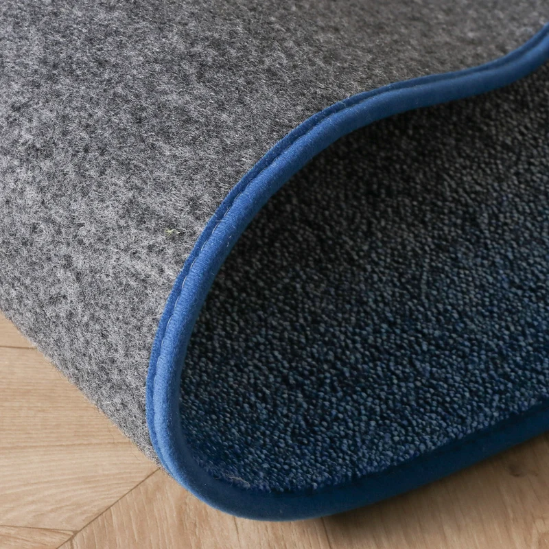 Organischer Teppich – Mellow Blau