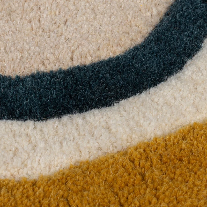 Wollteppich Organisch - Leo Beige Bunt