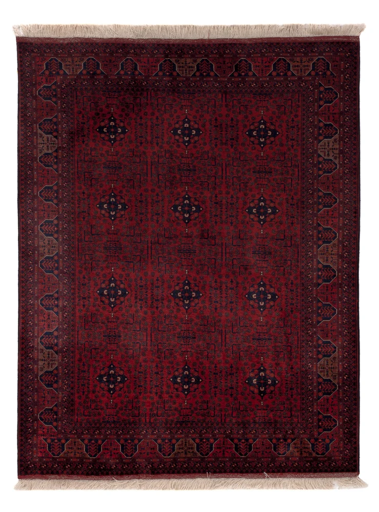 Afghan Teppich 151x196cm - Orientteppich - rot