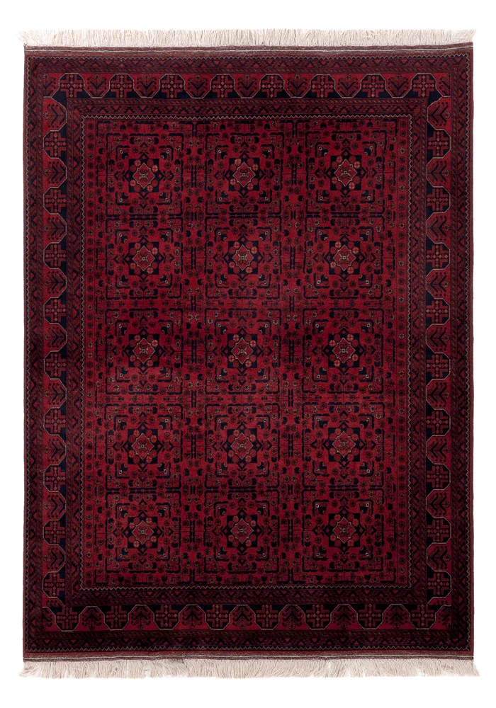 Afghan Teppich 148x196cm - Orientteppich - rot
