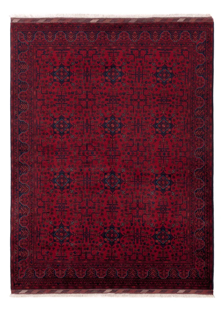 Afghan Teppich 150x199cm - Orientteppich - rot