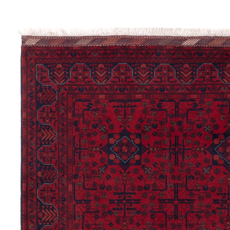 Afghan Teppich 150x199cm - Orientteppich - rot