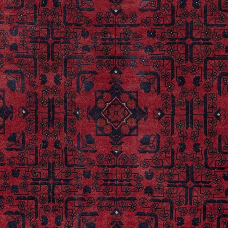 Afghan Teppich 152x193cm - Orientteppich - rot