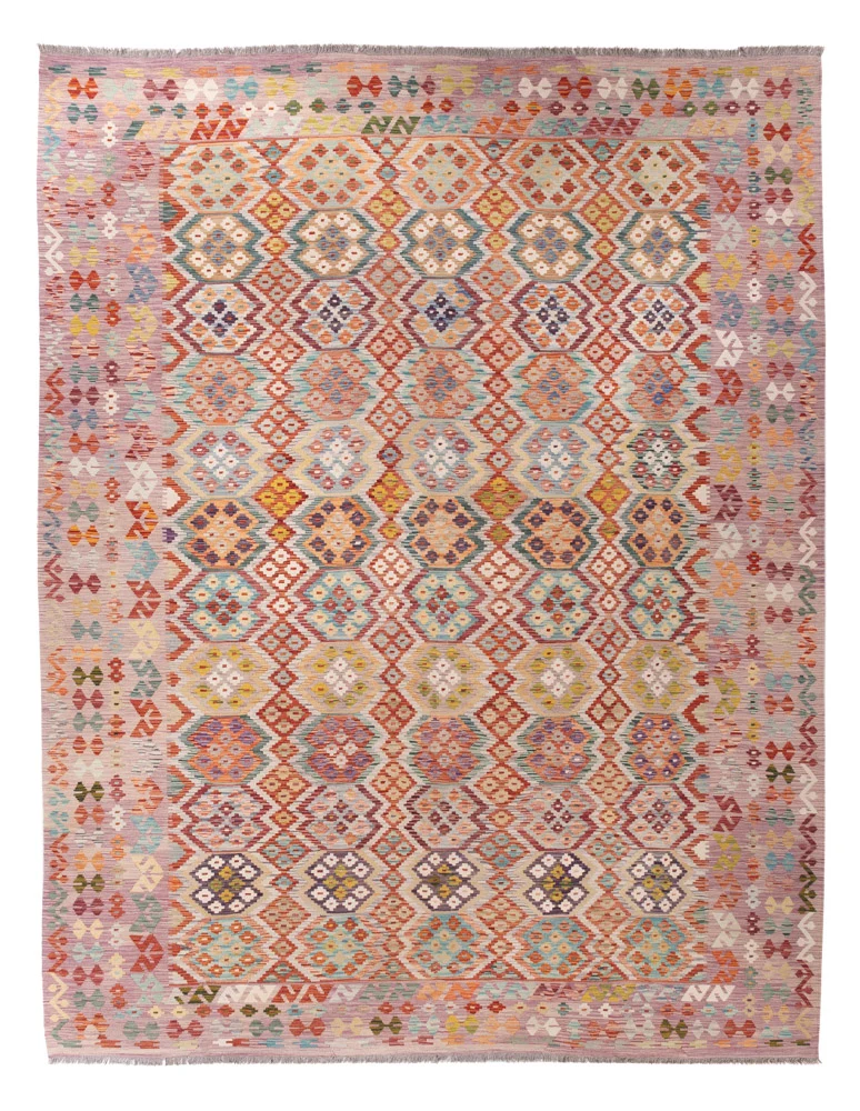 Kelim Maimene Teppich 314x403cm - bunt