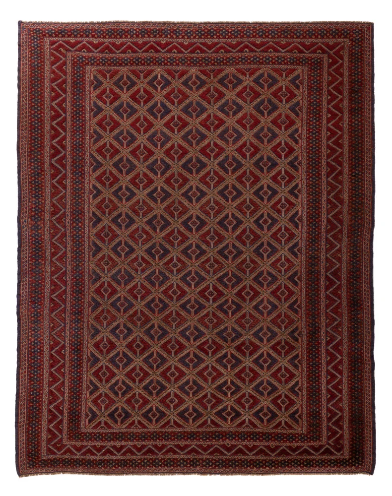 Kelim Afghan Teppich 192x257cm - rot