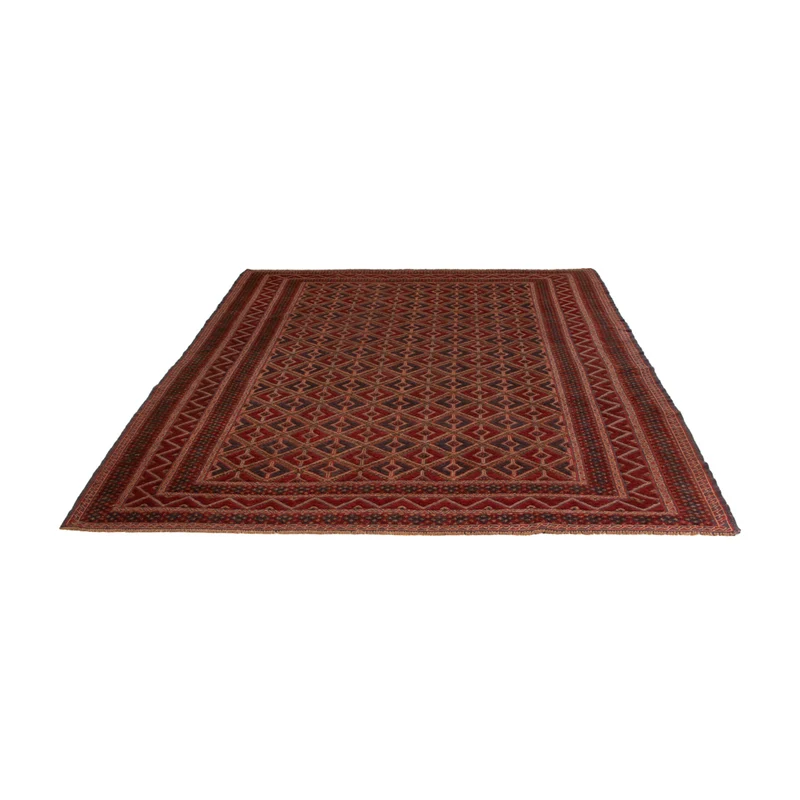 Kelim Afghan Teppich 192x257cm - rot
