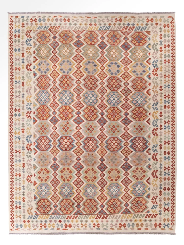 Kelim Maimene Teppich 306x403cm - bunt
