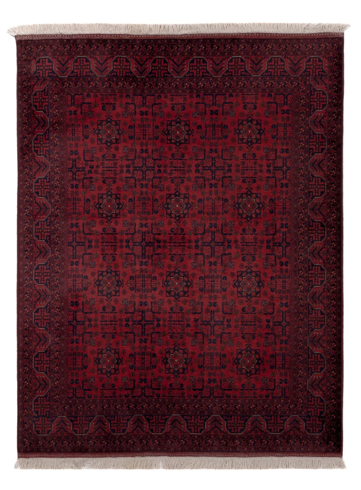 Afghan Teppich 147x194cm - Orientteppich - rot