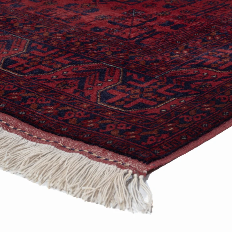 Afghan Teppich 147x194cm - Orientteppich - rot