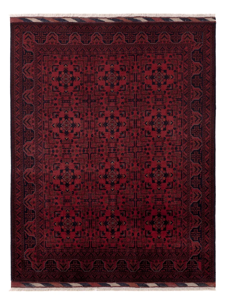 Afghan Teppich 150x192cm - Orientteppich - rot