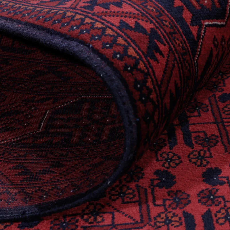 Afghan Teppich 150x192cm - Orientteppich - rot
