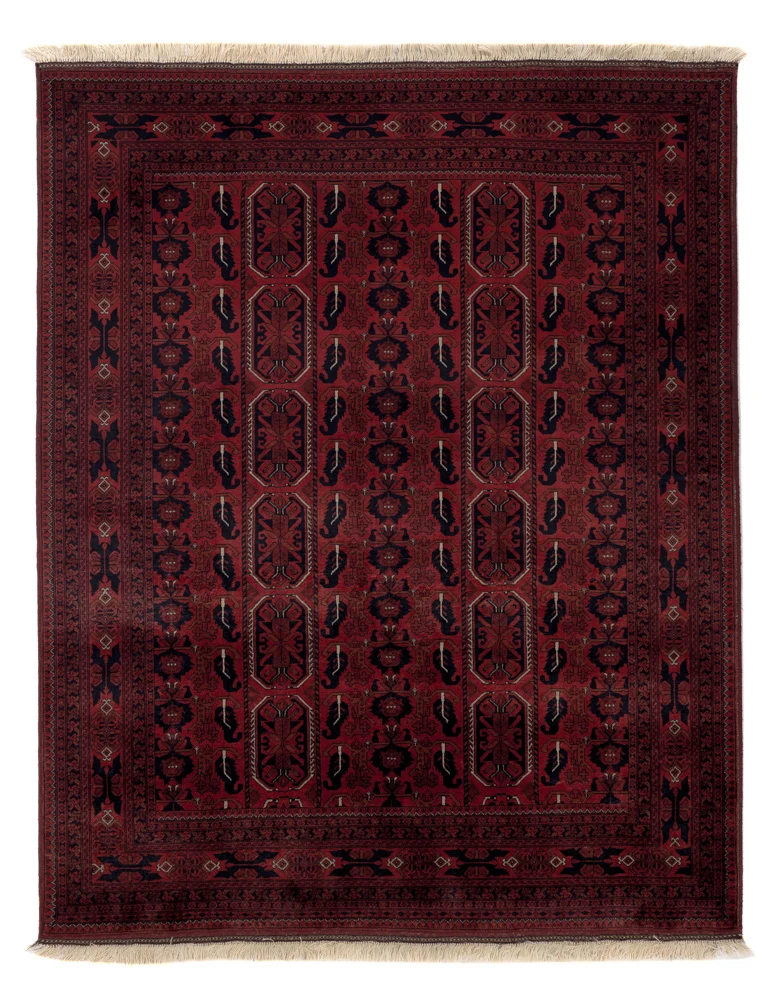 Afghan Teppich 147x187cm - Orientteppich - rot