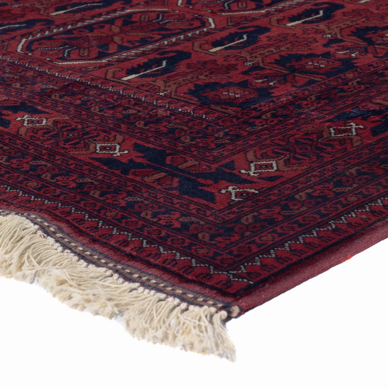 Afghan Teppich 147x187cm - Orientteppich - rot