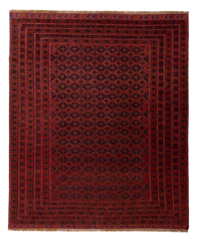 Kelim Afghan Teppich 196x236cm - rot