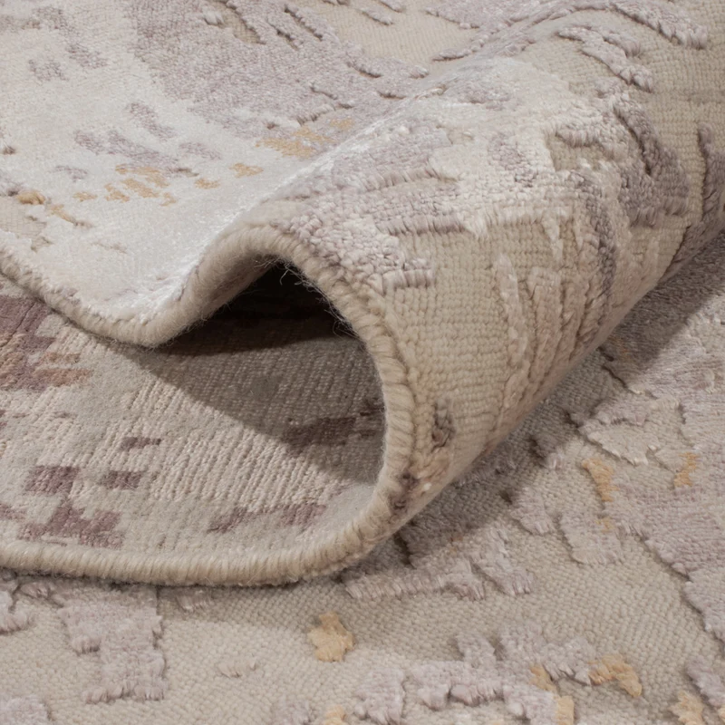 Designer Teppich 173x242cm - silber