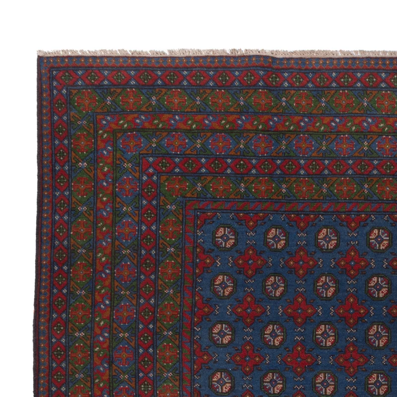 Afghan Teppich - Filpa - 252 x 355 cm - blau