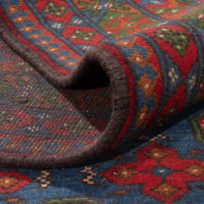 Afghan Teppich - Filpa - 252 x 355 cm - blau