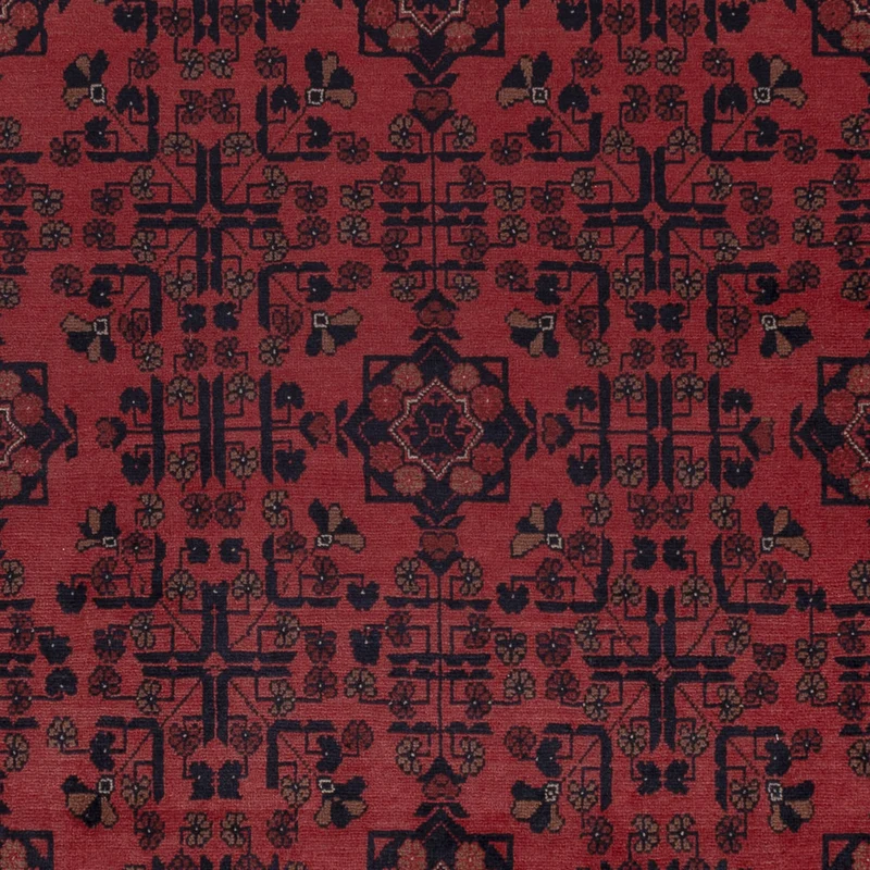 Afghan Teppich - Kunduz - 201 x 295 cm - rot