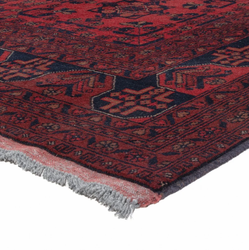 Afghan Teppich - Kunduz - 201 x 295 cm - rot