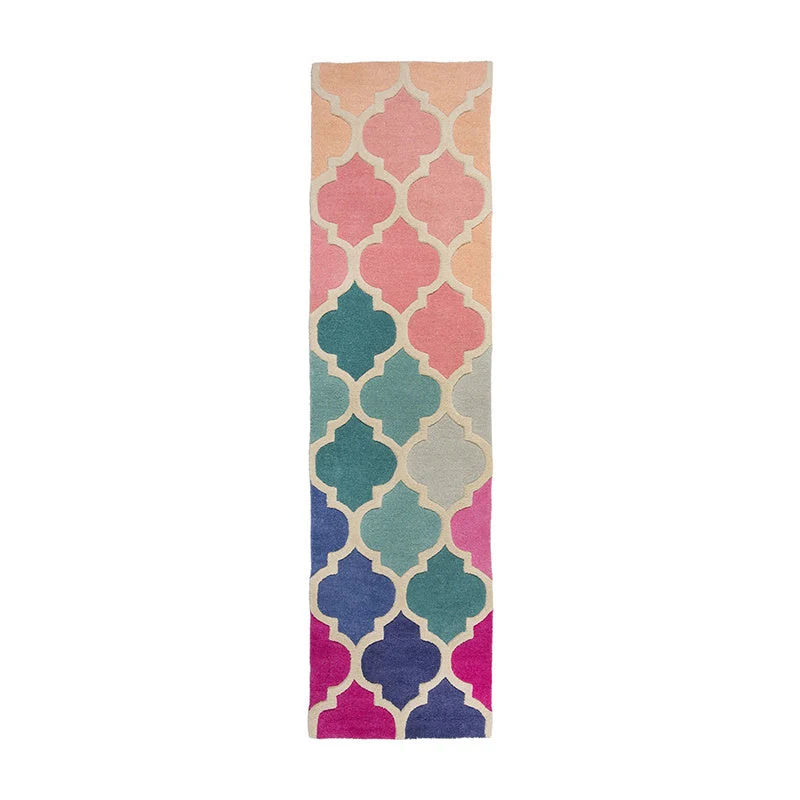 Moderner Läufer - Illo Rosella Rosa Blau