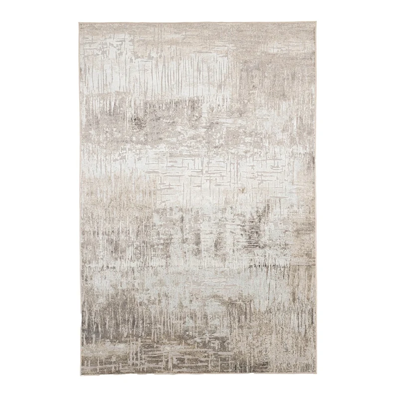 Teppich Modern - Hendrix Grunge Creme Grau