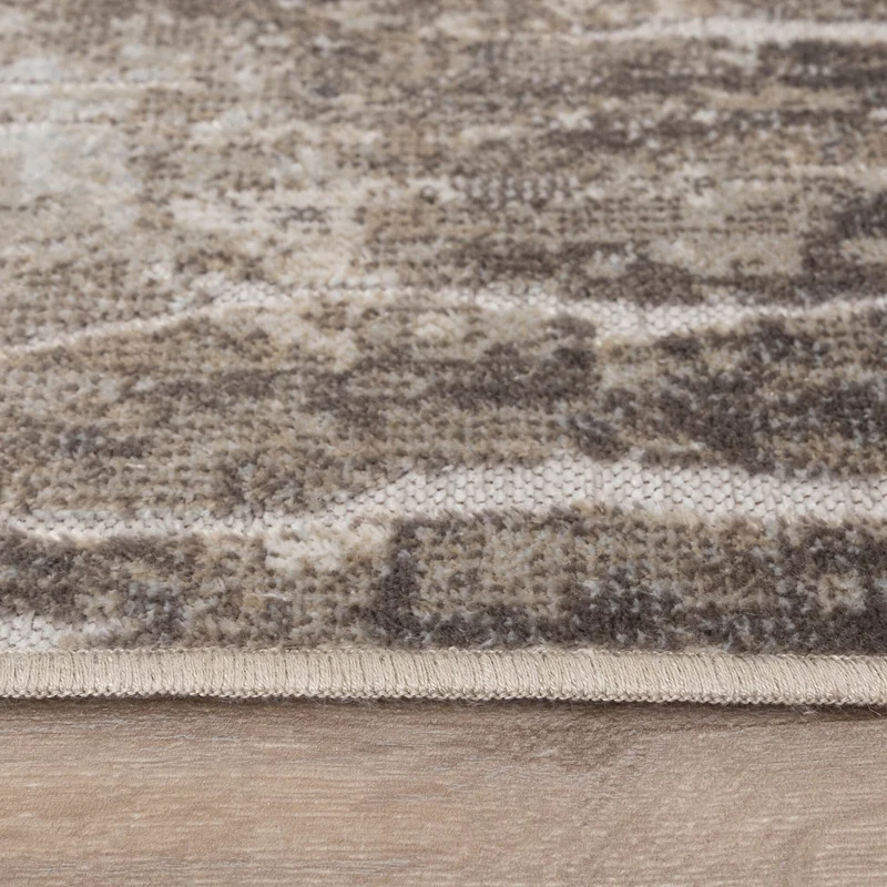 Teppich Modern - Hendrix Grunge Creme Grau