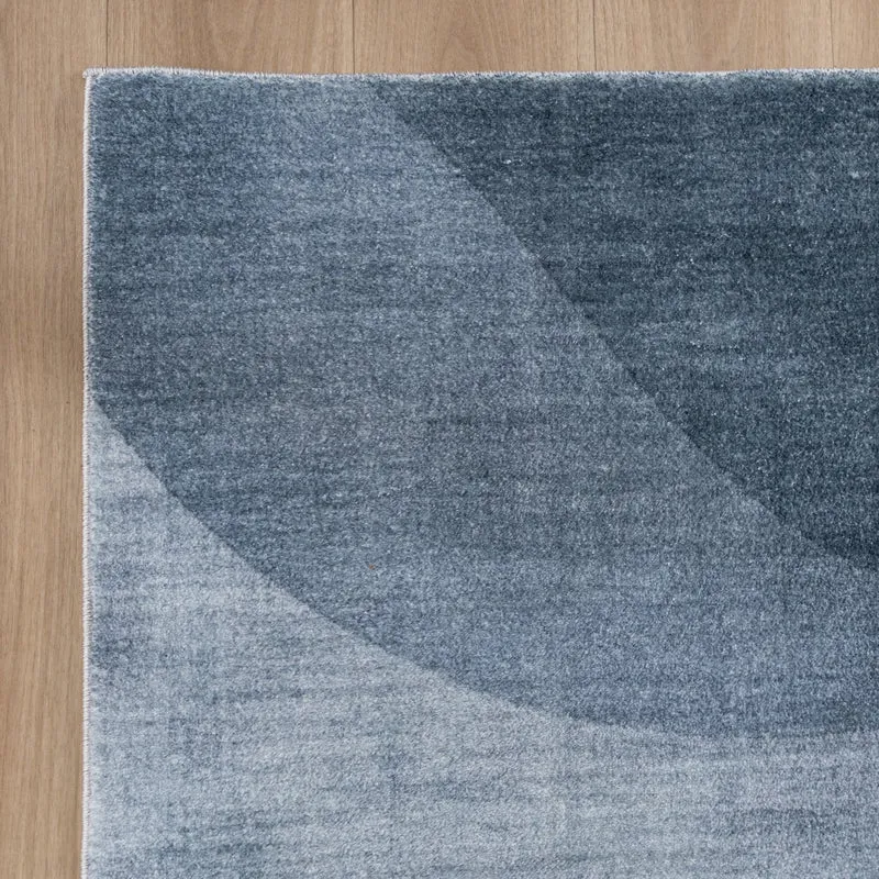 Moderner Teppich - Field Blau Grau