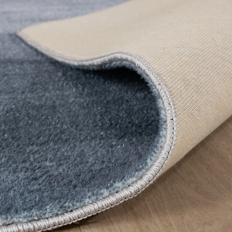 Moderner Teppich - Field Blau Grau