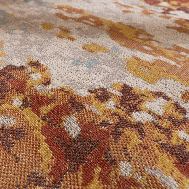 Moderner Teppich - Bush Blau Terracotta