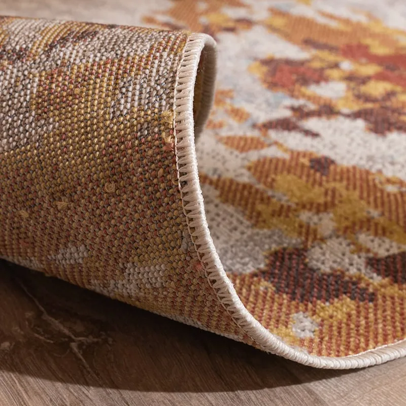 Moderner Teppich - Bush Blau Terracotta