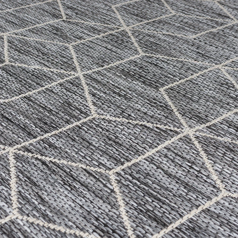 In- & Outdoor Teppich - Liparo Napoli Schwarz