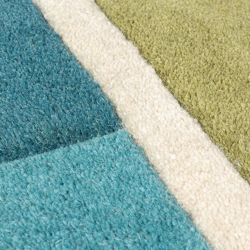 Moderner Läufer - Illo Piano Grün Bunt