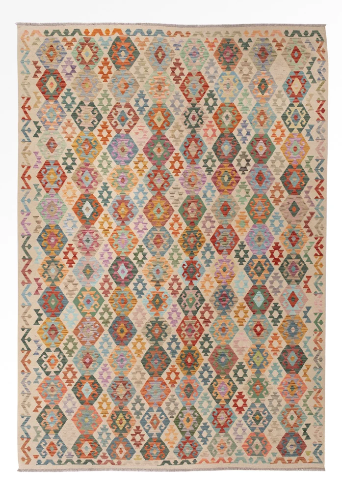 Kelim Maimene Teppich 258x358cm - bunt