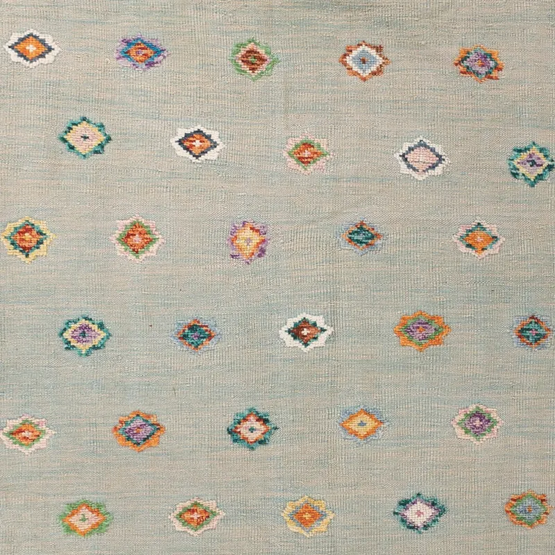 Kelim Maimene Teppich 256x357cm - grau