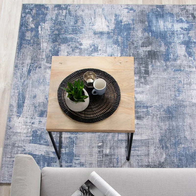 Moderner Teppich - Strength Blau