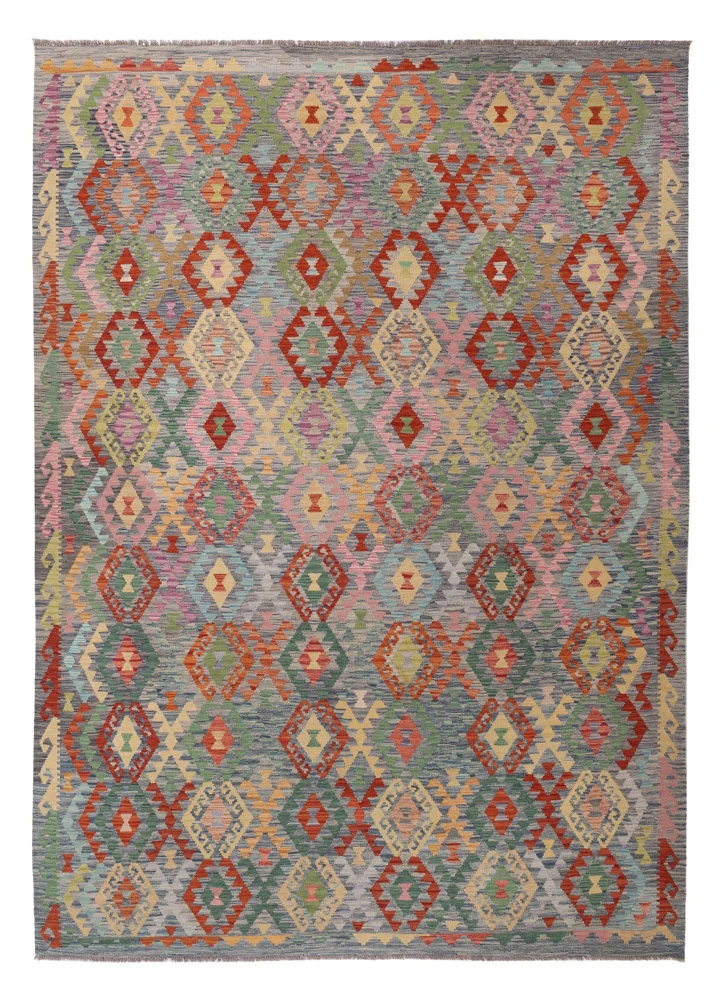 Kelim Maimene Teppich 257x354cm - bunt